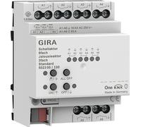 Interruptor rotatorio KNX Secure, modelo estándar, de 6 vías para iluminación y 3 vías para persianas, 16 A, 1 unidad.