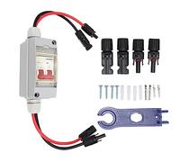 Interruptor Seccionador DC 2P 500V 32A Caja IP65 Solar (Con Cable y Conector Fotovoltaico)