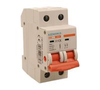 Interruptor seccionador modular 25 A, 2P bipolar, 2 módulos DIN 220 V AC, IP20, certificado IEC60947-3