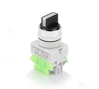 Interruptor Selector Giratorio 3 Posiciones, 2NO 1NC Interruptor Giratorio Autoblocante 22 mm, LAY37-20X/31 Interruptor Eléctrico de Leva, Interruptor Pulsador 5 A/220 V, para Controles Industriales