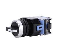 Interruptor selector giratorio autobloqueante de 3 posiciones de 10 piezas, BEM38-20X / 31 22 mm con rendimiento de aislamiento