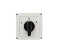 Interruptor selector L-0-P, 3 polos, 40A, en carcasa 4G40-11-PK, referencia R214 63-840309-041