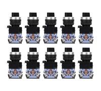 Interruptor selector mantenido, 10 piezas BEM38-11X/21 negro 1 abierto 1 cerrado 2 posiciones Perilla autoblocante 22 mm para el arrancador electromagnético de CA 50Hz