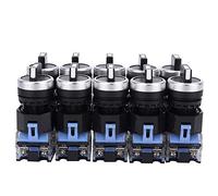 Interruptor Selector Rotativo Autoblocante de 3 Posiciones, 10 Piezas 22 mm, Mantenido