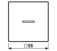 Interruptor simple JUNG HOME BT A 17101 BF, color blanco