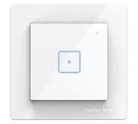 Interruptor sin cable de un solo polo, blanco, modelo FS-01, marca Tech. (Controladores)
