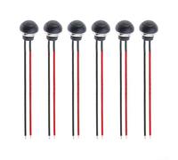 Interruptor Táctil 12mm ON-OFF para Hornos Húmedos(Black) | Cable preinstalado 120mm, cobre , conexión segura, sin soldadura extra, ahorro tiempo