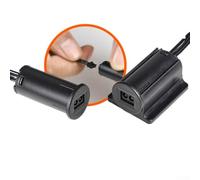 Interruptor táctil de barrido manual de 12 V-24 V función de atenuación | Mano ondulada para palanca, mantiene durante 3 segundos para atenuar, 60 W a 12 V, 100 W a 24 V, acabado negro arena