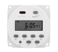Interruptor Temporizador CN101A, DC 12V 16A 50-60hz Mini Interruptor de relé Temporizador Programable de Potencia LCD Digital