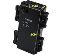 Interruptor temporizador impermeable, cuenta regresiva ajustable de 3 modos para batería AA, control compacto para el hogar y el jardín
