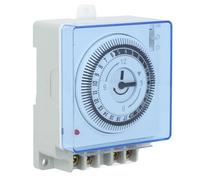 Interruptor Temporizador Mecánico Programable Operación Fácil 48 Operaciones Diarias Conector Enchufe Electrico Indicador Carga Luces Bomba Agua