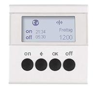 Interruptor temporizador para control de la iluminación, plataforma berker.Net, aplicación KNX radio, compatible coviva, para series berker S.1/ B.3/ B.7 de hager, blanco polar brillo