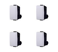 Interruptor unipolar 1P 16 A, compatible con Bticino Matix, 1 módulo, color blanco