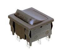 Interruptor unipolar doble tecla color negro electro dh 11.187.i/f4/n