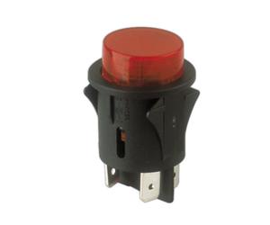 Interruptor unipolar empotrable a pulsador on-off electro dh cuerpo n