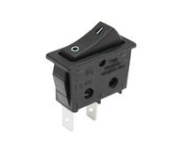 Interruptor unipolar tipo pulsador faston 16a/250v electro dh color ne
