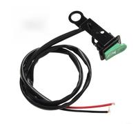 Interruptor verde impermeable para motocicleta, interruptor basculante para faros antiniebla, soporte para manillar, 22 mm, DC12 V, 10 A