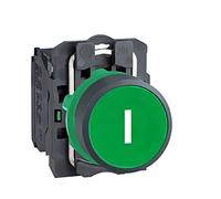 Interruptor XB5AA3311: Presión 22mm Barra.Pos: 1 NO verde Falta 3A/240VAC IP6...
