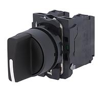Schneider Electric Selector XB5AD33 Diámetro 22 Mango de 3 posiciones 2 Na Negro