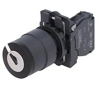 Interruptor XB5AG21: Interruptor giratorio con llave Barra de 22 mm.Pos: 2 NO...