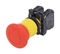Schneider Electric Botón de parada de emergencia XB5AS8444 Harmony XB5 40 mm rojo