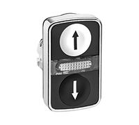 Interruptor ZB4BW7A1724: doble varilla de 22 mm.Pos: 1 blanco/negro IP66 FILO...
