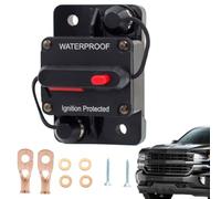 Interruptores con botón de reinicio, 60 amperios, interruptor automático | Protección contra sobrecarga de corriente impermeable para autocaravanas, SUV, camiones, 250 A