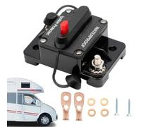 Interruptores con botón de reinicio, 60 amperios, interruptor automático | Protección contra sobrecarga de corriente impermeable para autocaravanas, SUV, camiones, 80 a