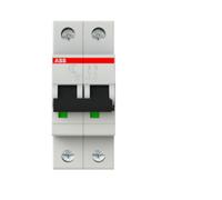 Interruttore automatico magnetotermico S202 C 6 6KA 2P Abb S465502