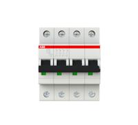Interruttore automatico magnetotermico S204 C10 6KA 4P Abb S529198