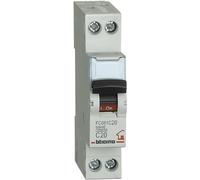 Bticino Interruptor magnetotérmico modular FC881C20 C20 1P+N 1M 4,5kA