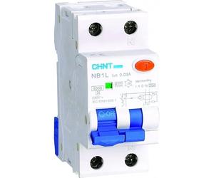 Interruttore Magnetotermico Differenziale 1P+N 32A 4.5kA 30mA 2M Chint 203338