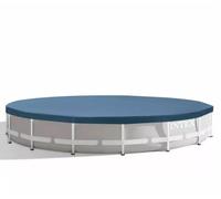 Sheepmania Intex 11289 Cubierta para Piscinas de Estructura Redonda Ø 610 cm - Cubierta de Piscina con Cuerda de fijación y Orificios de Drenaje - Compatible con Intex 26334, 26756