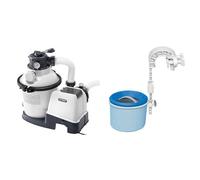INTEX 26644 - Depuradora de Arena Krystal Clear 4.000 L/H, Para piscinas desmontables de hasta 29.10 & Skimmer de superficie - Skimmer de superficie de montaje en pared de lujo