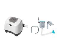 Intex 26666 - Sistema cloración Salina 11 gr/h & ozono 150 ml/Hora + Skimmer Deluxe Filtro 3.028 l/h Easy Set-Metal Frame, 49x43x34 cm, Color Blanco