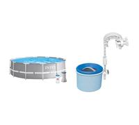 Intex 26716NP - Piscina Redonda Desmontable intex Prisma Frame 366x99 cm con depuradora & Surface Skimmer - Deluxe Wall Mount Surface Skimmer - Suspension Skimmer
