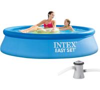 Intex Piscina hinchable redonda modelo Easy Set con depuradora, ø244 x 61 cm