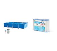 Intex 28274NP - Piscina Tubular, Piscina Rectangular, 450 x 220 x 84 cm, 7.127 litros & 29003-PACK 3 Cartuchos Filtro Tipo A