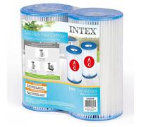 Intex 29002E Cartucho de Filtro Tipo A para Piscinas, Paquete Doble, Blanco, 1 Paquete