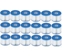 Intex 29011E PureSpa - Cartuchos de Repuesto para Filtro de bañera de hidromasaje Tipo S1 Easy Set (6 filtros), Azul y Blanco