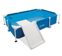 Intex 48404GN Rectangular Perros con Estructura Piscina, Azul, 229 x 152 x 45,7 cm