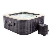 Intex 55091 - SPA Hinchable Exterior e Interior para 6 Personas, Medidas 196x196cm, Capacidad 1.098 litros, Temperatura del Agua 10º- 40º, SPA Inflable, bañera