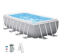 Intex Prisma Frame 26790NP - 400x200x122 cm - Piscina elevada + Bomba de filtro 45 W y Escalera