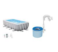 INTEX 55243 - Piscina Desmontable Rectangular con depuradora Prism Frame & Skimmer de Superficie - Skimmer de Superficie de Montaje en Pared de Lujo - Skimmer de suspensión, 49x43x34 cm (28000E)