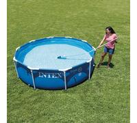 INTEX Aspiradora recargable para spa y piscina Blanco y Azul Claro