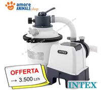 Intex Depuradora de arena Krystal Clear SX2800 10.500 l/h 220/240 V Blanco/Negro