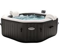 INTEX 28458 Spa PureSPA Jet + Bubble Deluxe (octogonal, color ópalo, Ø201 cm exterior/Ø150 cm interior). Control mediante aplicación