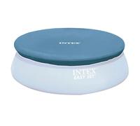 Intex - Cobertor Easy Set 305 cm para piscina desmontable redonda, ideal para proteger contra hojas, insectos y suciedad; reduce mantenimiento y conserva el agua limpia más tiempo
