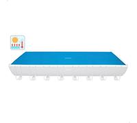 INTEX - Cobertor solar piscina 975x488 cm, con orificios de drenaje, conserva la temperatura del agua, reduce la evaporación, para piscinas rectangulares