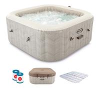Intex Cuadrada Chevron Deluxe 28446EX - Ø173x71 cm - Piscina de hidromasaje spa